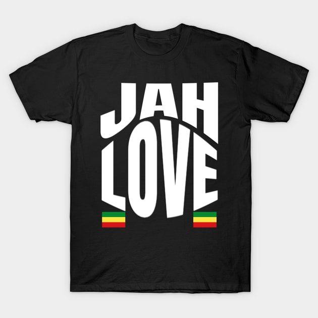 Jah Love Rasta Lion Reggae Rastafari T-Shirt by Merchweaver